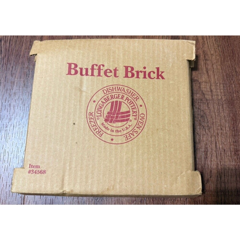 Longaberger Pottery #34568 USA Made Buffet Brick New